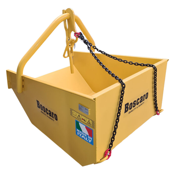 Bena-haba deșeuri moloz 1000 lt auto-descărcare cu lanț