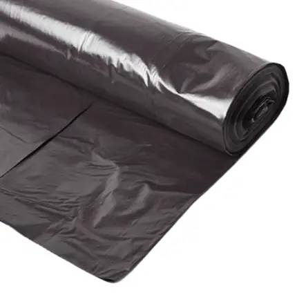 Folie polietilenă neagra 90 microni 4x25 m rola