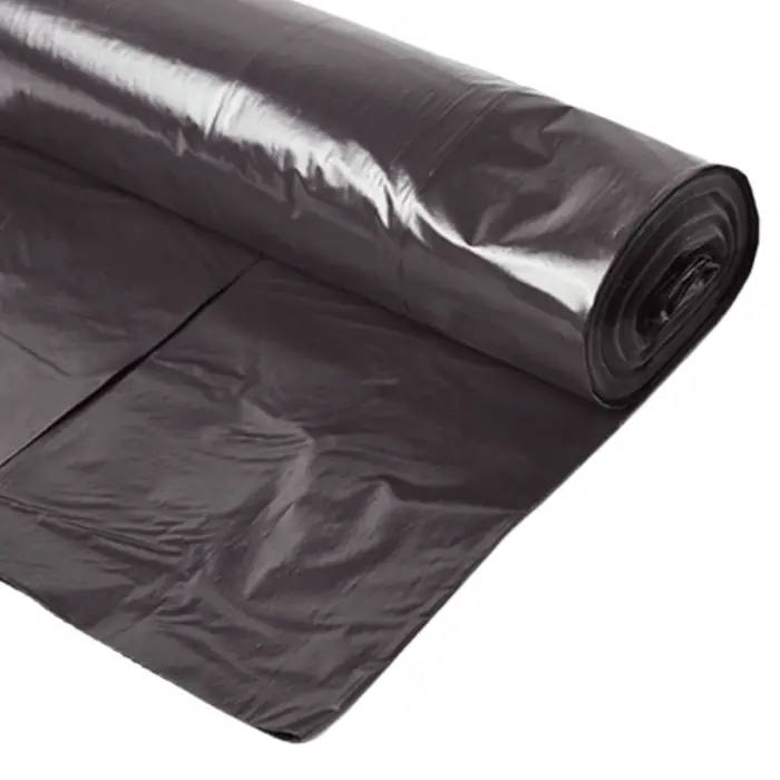 Folie polietilenă neagra 90 microni 4x25 m rola